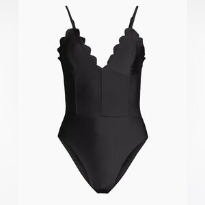 Ramy Brook Mikayla Scalloped One-Piece Swimsuit New